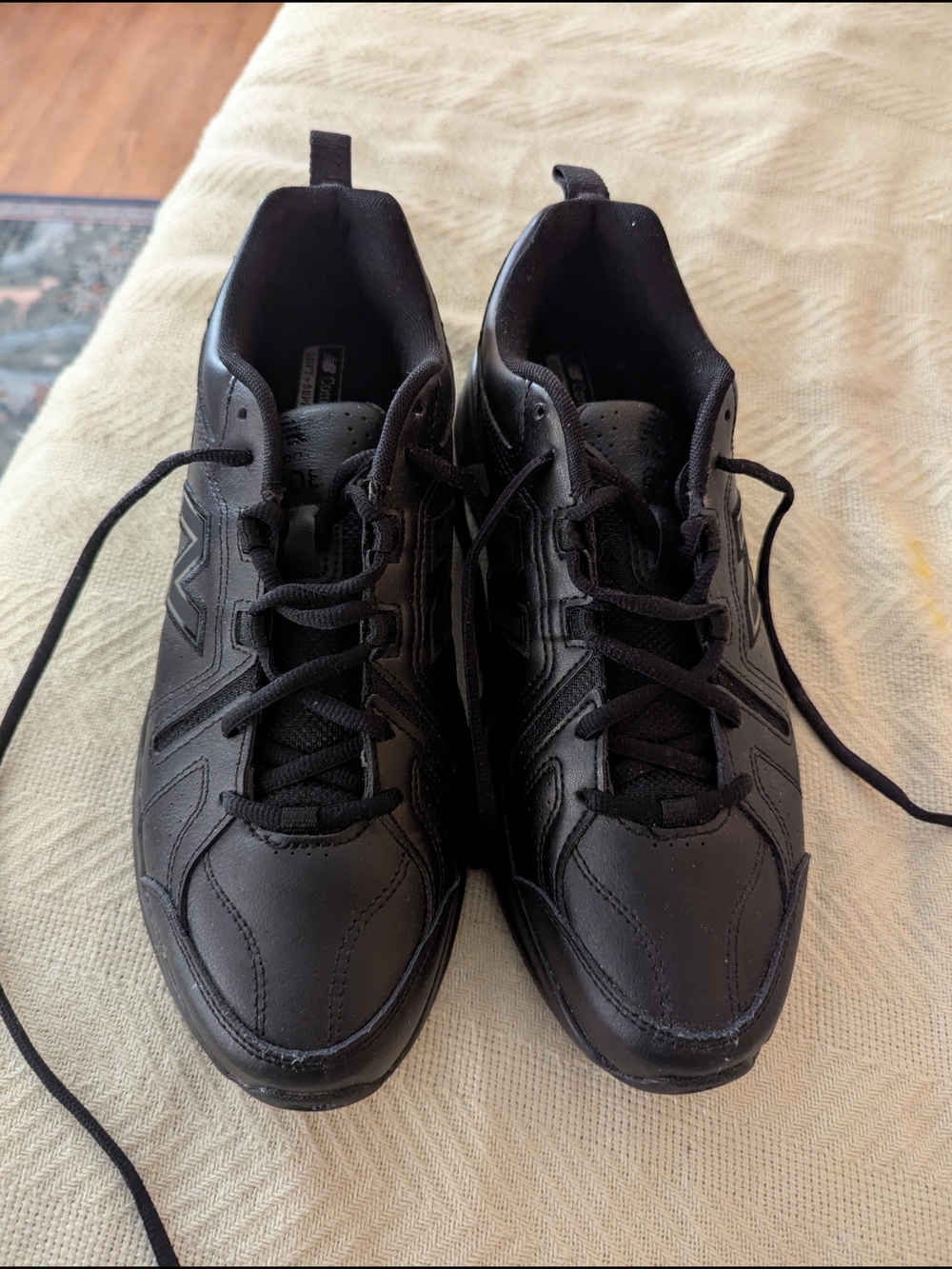 New Balance Black Athletic Lace-Up Sneakers
